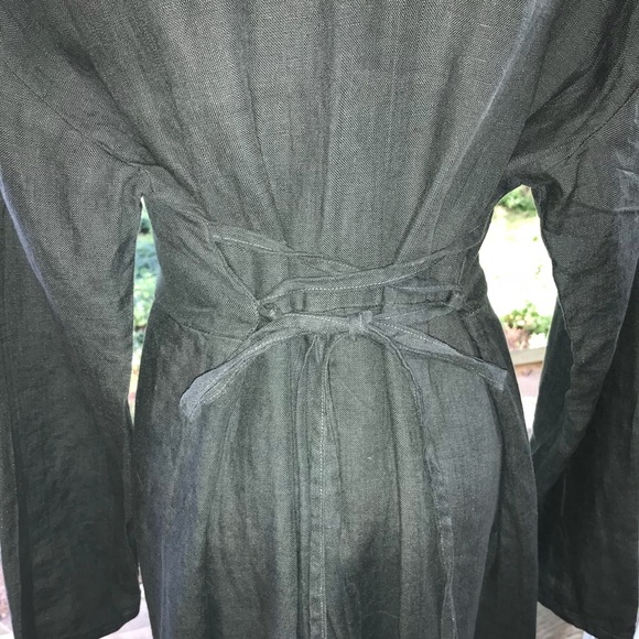 NWOT Krista Larson Flax Linen Dress One Size - Picture 6 of 8